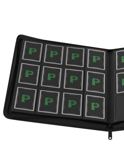Collector's Series 12 Pocket Zip Binder - Black