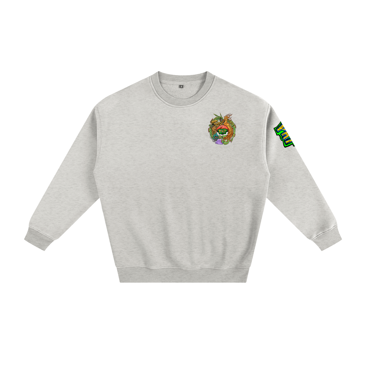 PHT Fleeced Sweatshirt B&W Logo