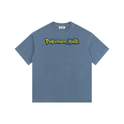 PHT  Vintage Washed Oversized Cotton T-Shirt Colour Logo
