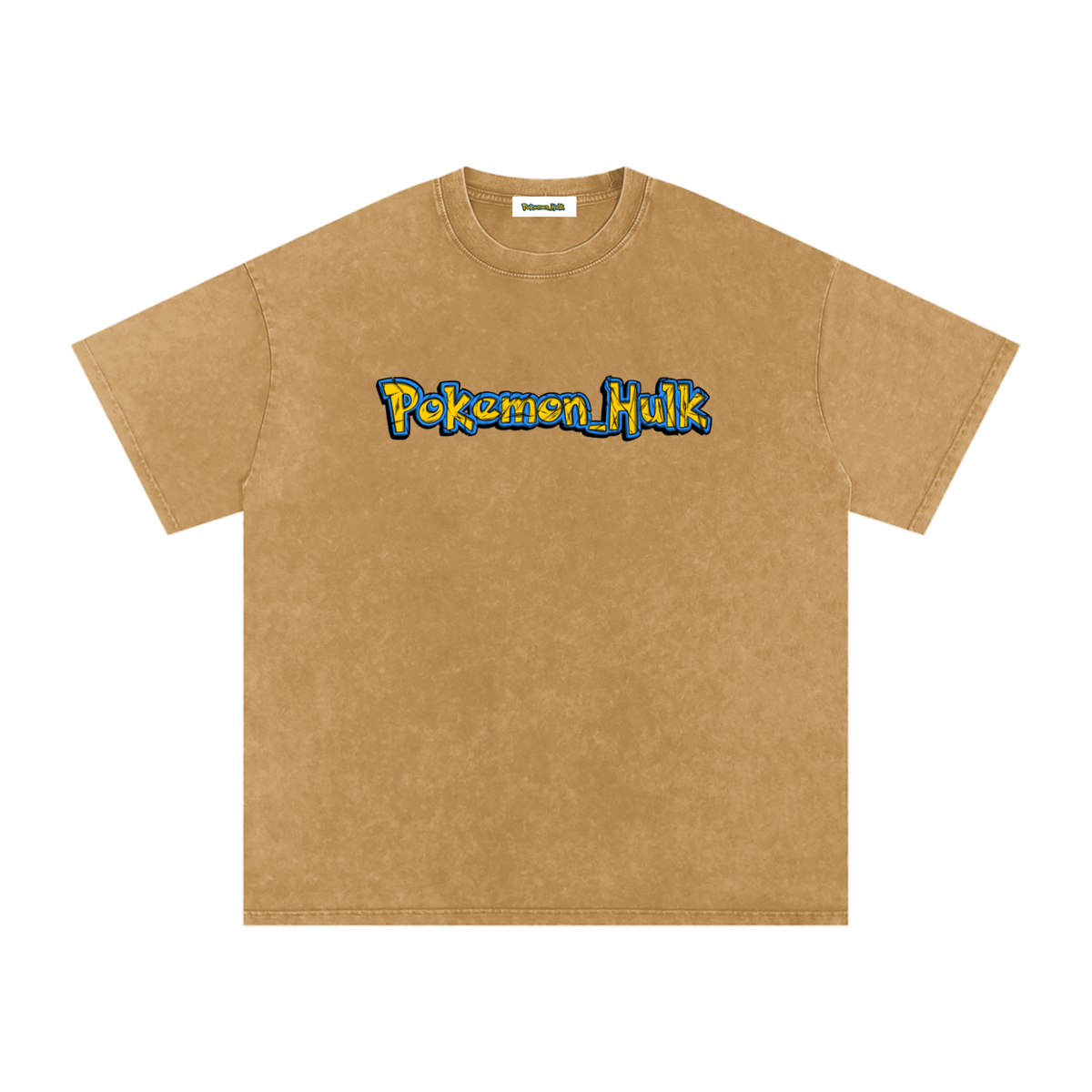 PHT Snow Washed Oversized Cotton T-Shirt B&W Logo