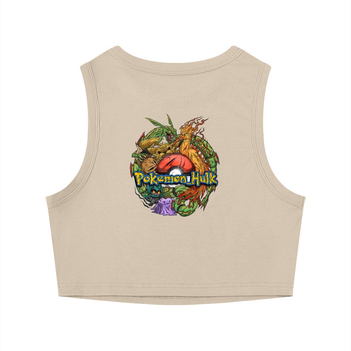PHT Women's Crewneck Crop Tank Top Colour Logo