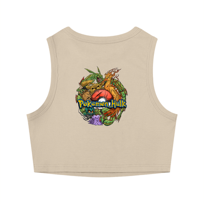 PHT Women's Crewneck Crop Tank Top Colour Logo