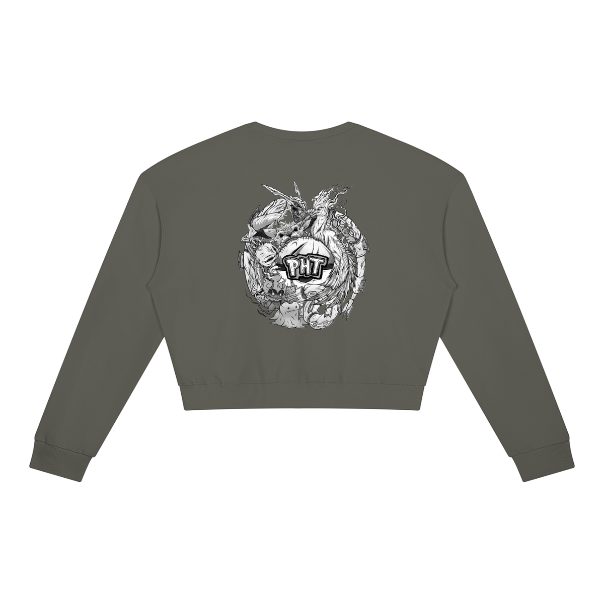 PHT Women's Crewneck Sweatshirt B&W Logo
