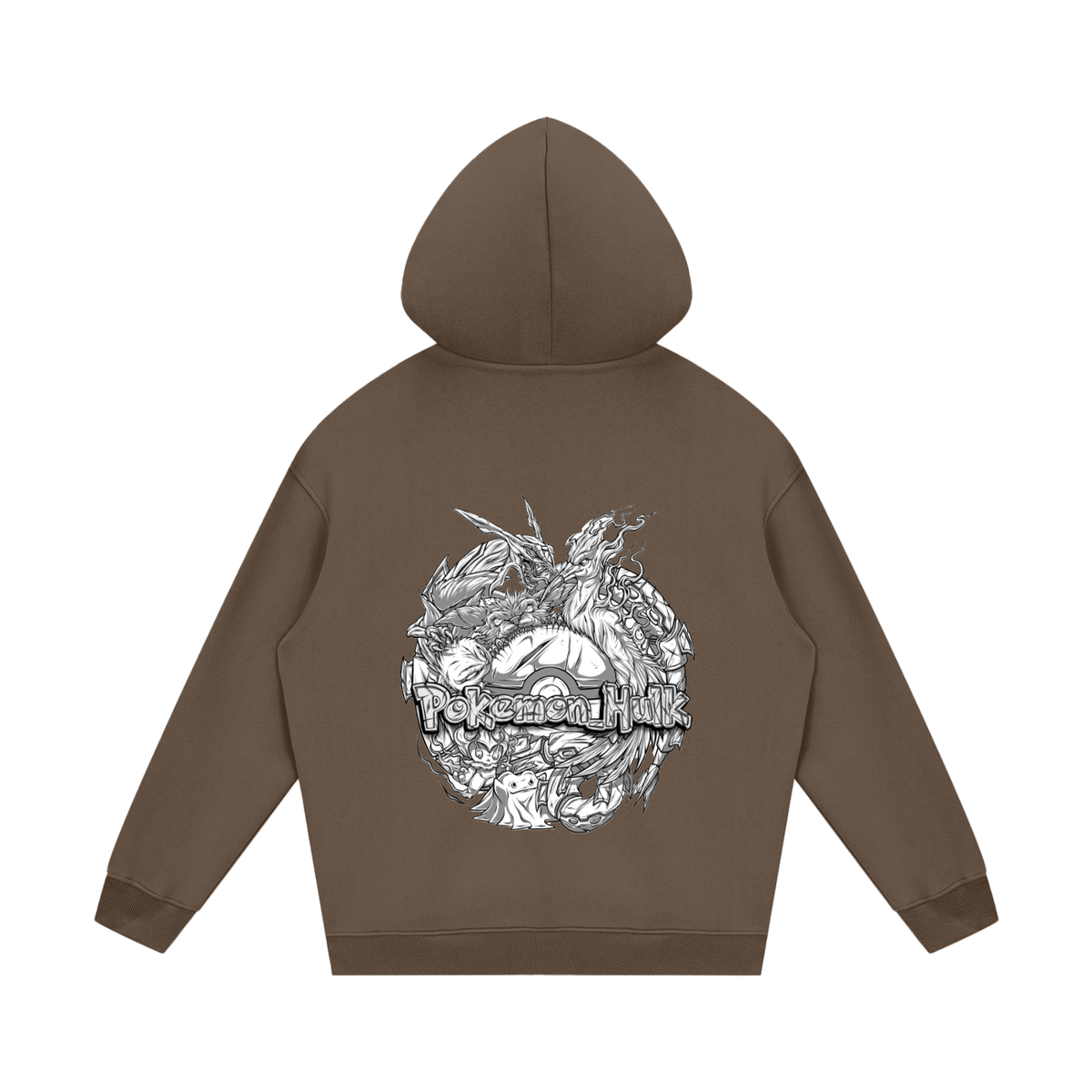 PHT Streetwear Fleece Hoodie B&W Logo
