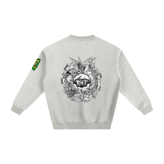 PHT Fleeced Sweatshirt B&W Logo