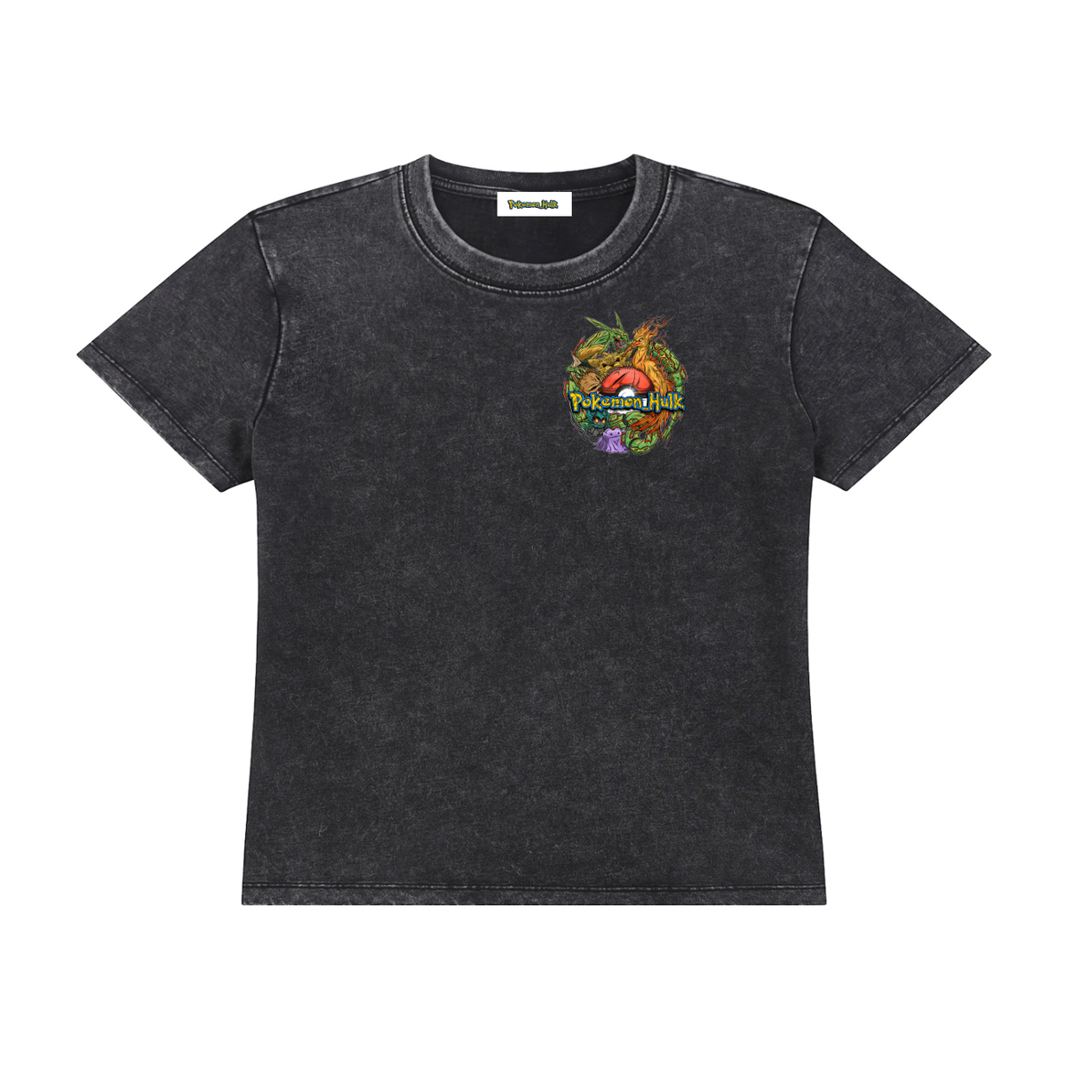 PHT Woman's Vintage Wash Drop Shoulder T-shirt Front  Colour Logo