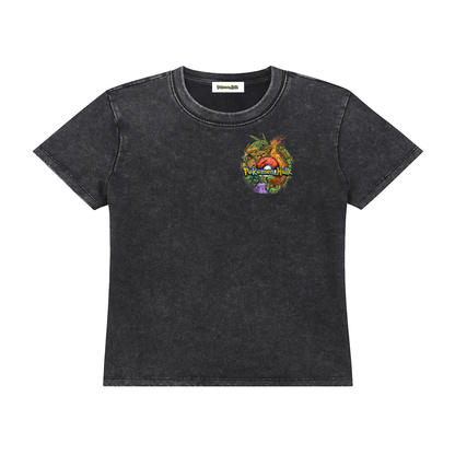 PHT Woman's Vintage Wash Drop Shoulder T-shirt Front  Colour Logo