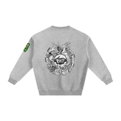 PHT Fleeced Sweatshirt B&W Logo