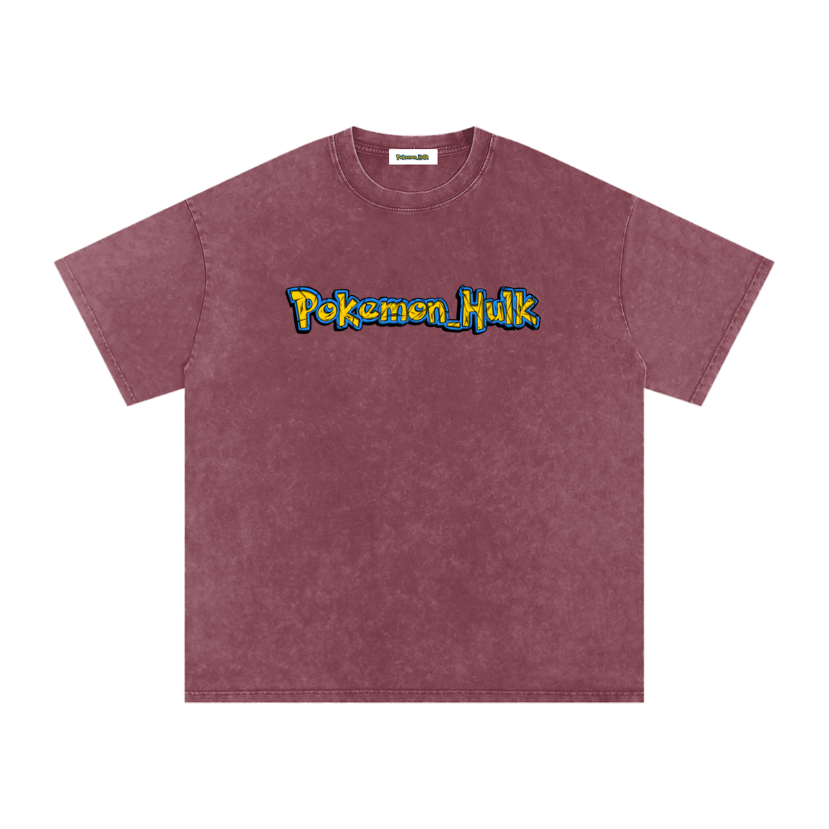 PHT Snow Washed Oversized Cotton T-Shirt B&W Logo