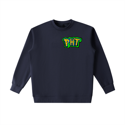 PHT Essential Heavyweight Crewneck Sweatshirt B&W Logo