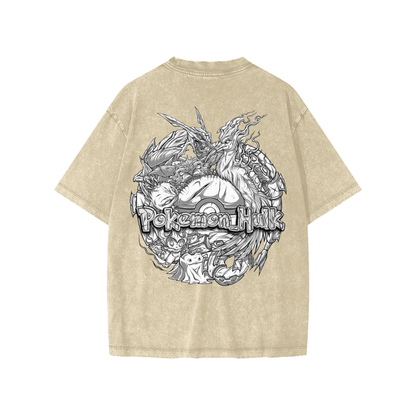 PHT  Snow Washed Kids' T-Shirt B&W Logo