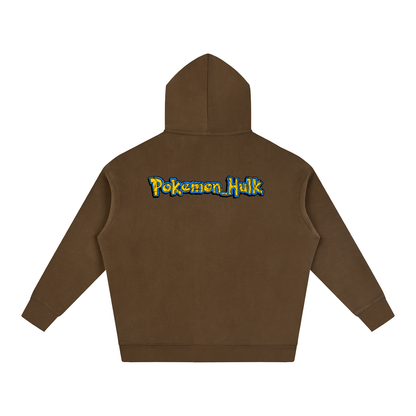 PHT Oversize Fleeced Hoodie B&W Logo