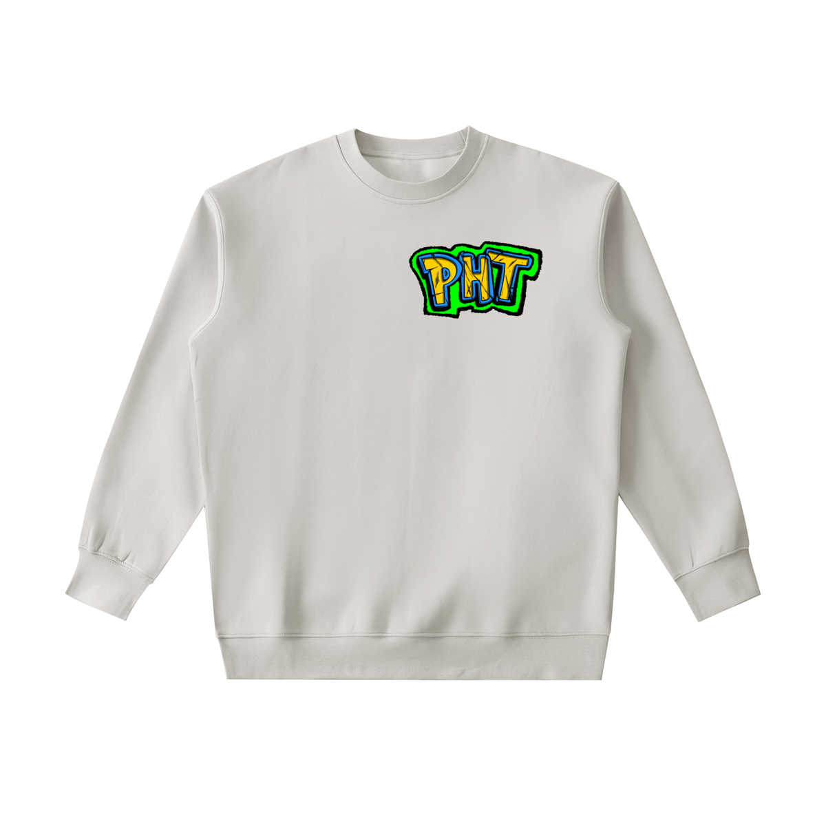 PHT Essential Heavyweight Crewneck Sweatshirt B&W Logo