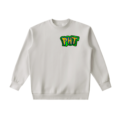 PHT Essential Heavyweight Crewneck Sweatshirt B&W Logo