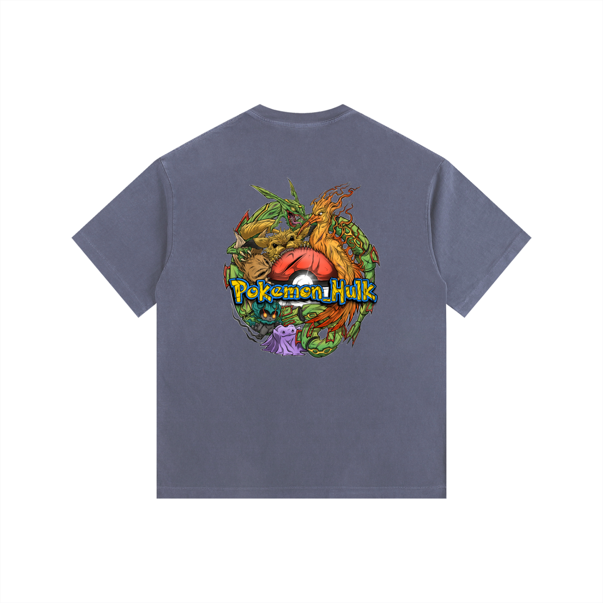 PHT  Vintage Washed Oversized Cotton T-Shirt Colour Logo