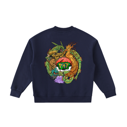 PHT  Fleece Kids' Crewneck Sweatshirt Colour Logo