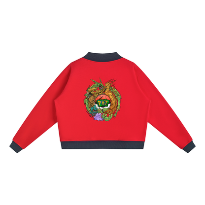 PHT Women’s Mock Neck Crewneck Sweatshirt Colour Logo