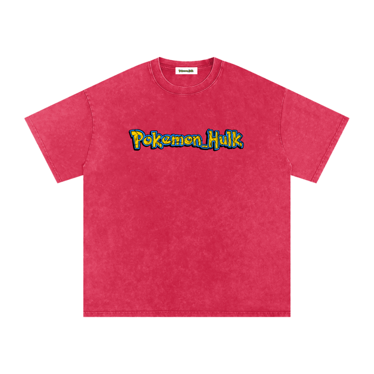 PHT Snow Washed Oversized Cotton T-Shirt B&W Logo