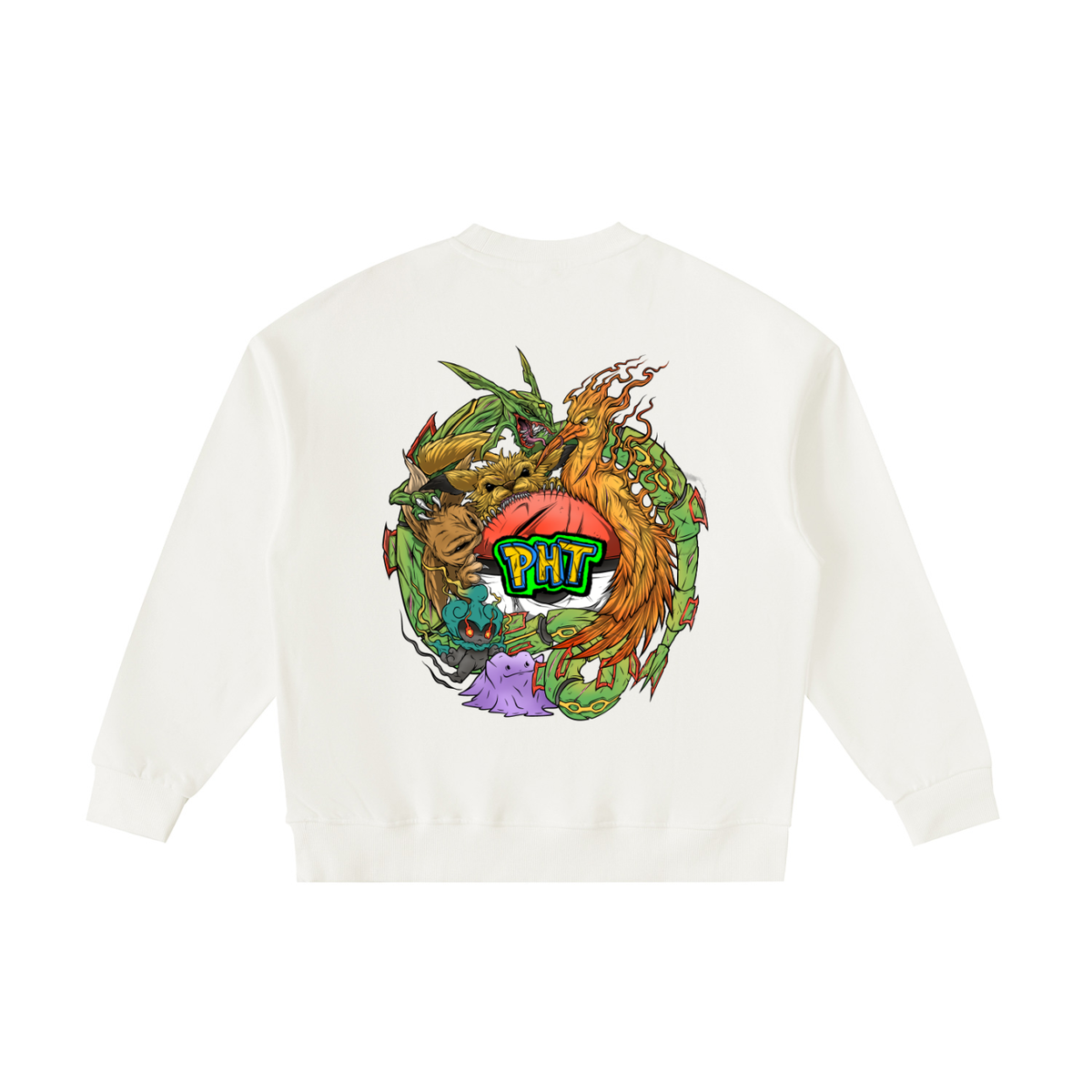 PHT  Fleece Kids' Crewneck Sweatshirt Colour Logo
