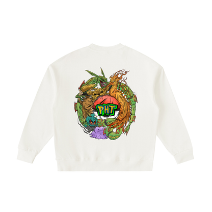 PHT  Fleece Kids' Crewneck Sweatshirt Colour Logo