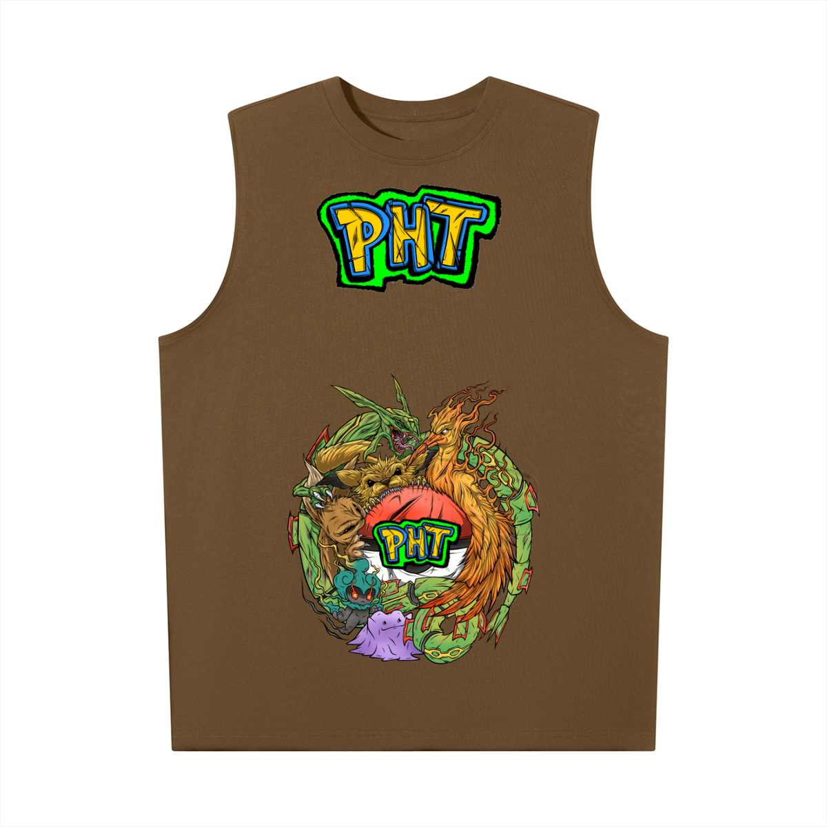 PHT Oversized Cotton Tank  Colour logo