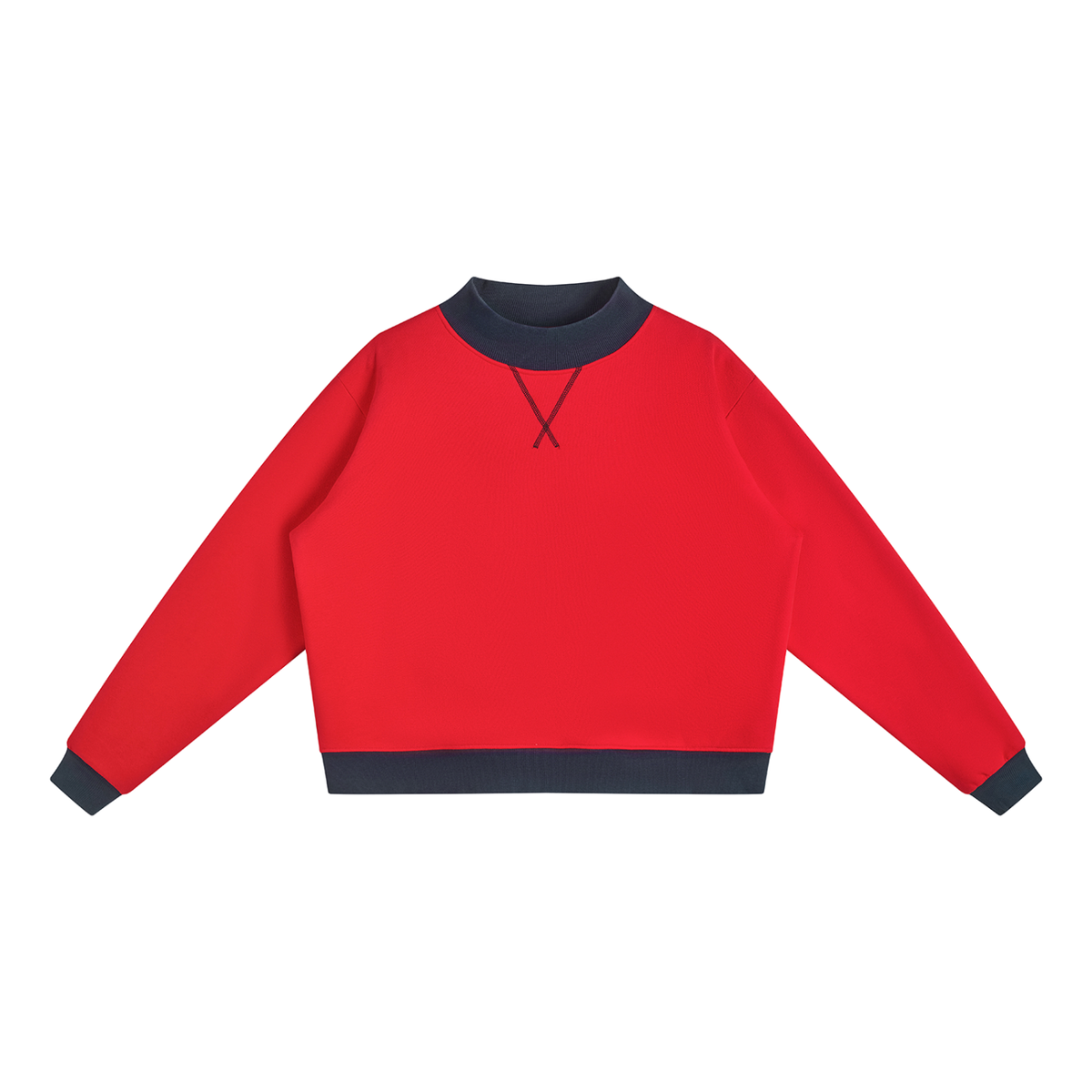 PHT Women’s Mock Neck Crewneck Sweatshirt Colour Logo