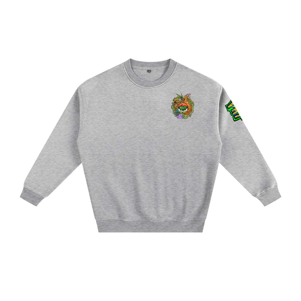 PHT Fleeced Sweatshirt B&W Logo