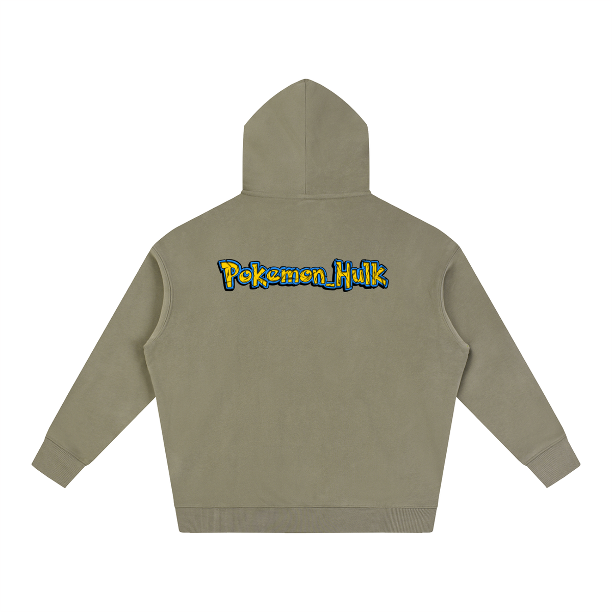 PHT Oversize Fleeced Hoodie B&W Logo