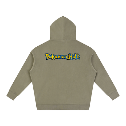 PHT Oversize Fleeced Hoodie B&W Logo