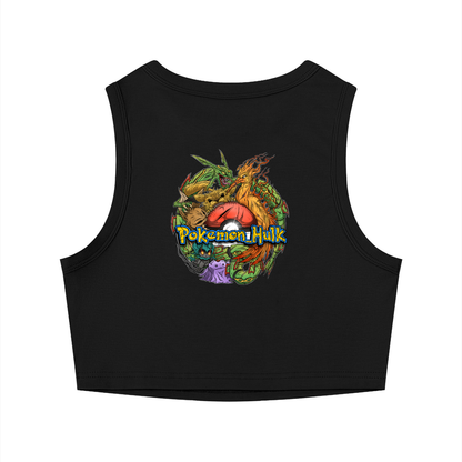 PHT Women's Crewneck Crop Tank Top Colour Logo