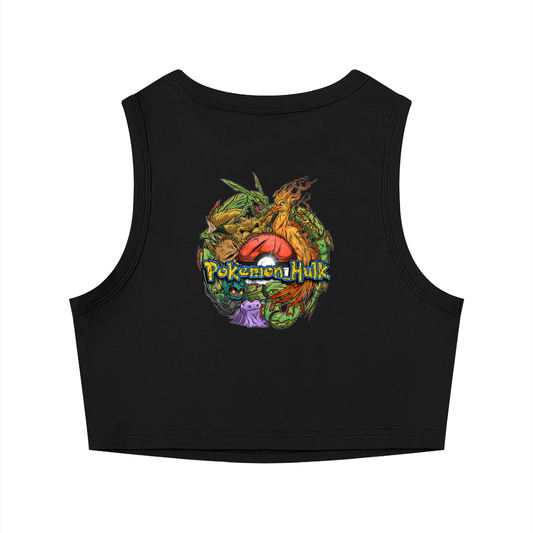 PHT Women's Crewneck Crop Tank Top Colour Logo