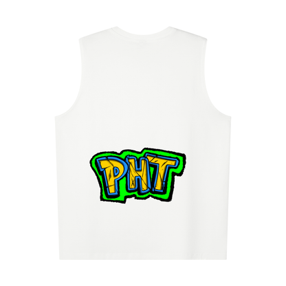 PHT Oversized Cotton Tank  Colour logo