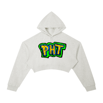 PHT  Woman's Cropped Hoodie Colour Logo