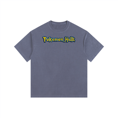 PHT Vintage Washed Oversized Cotton T-Shirt B&W Logo
