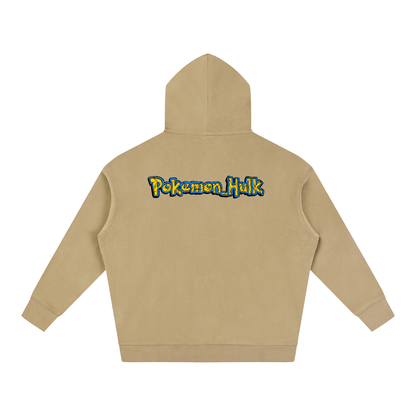 PHT Oversize Fleeced Hoodie B&W Logo