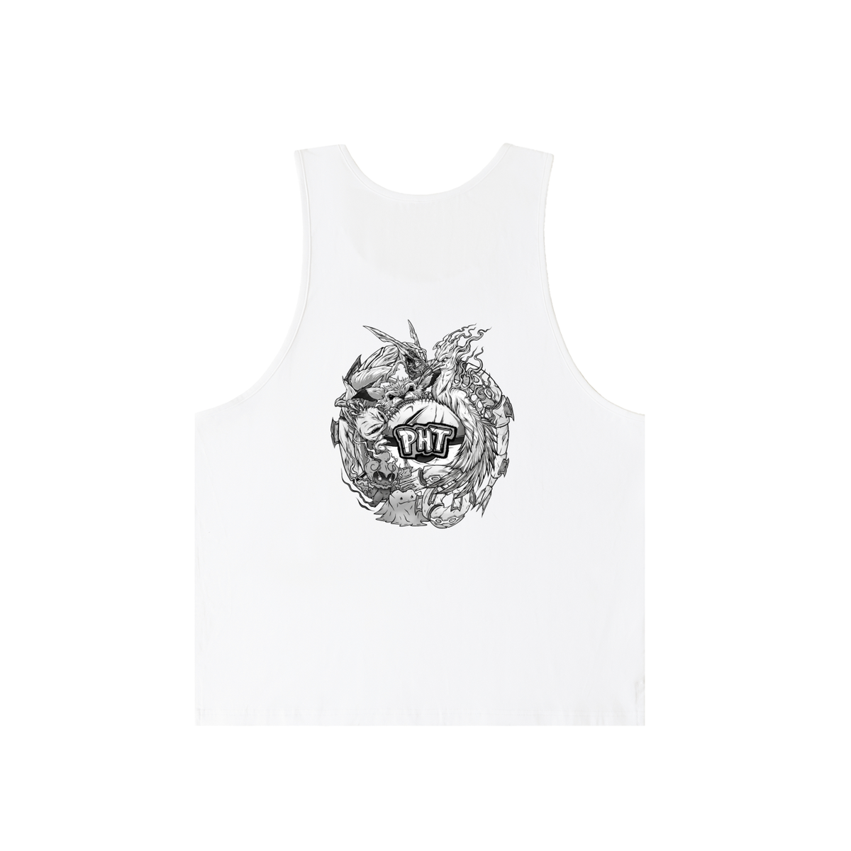 PHT Loose Tank Top B&W Logo