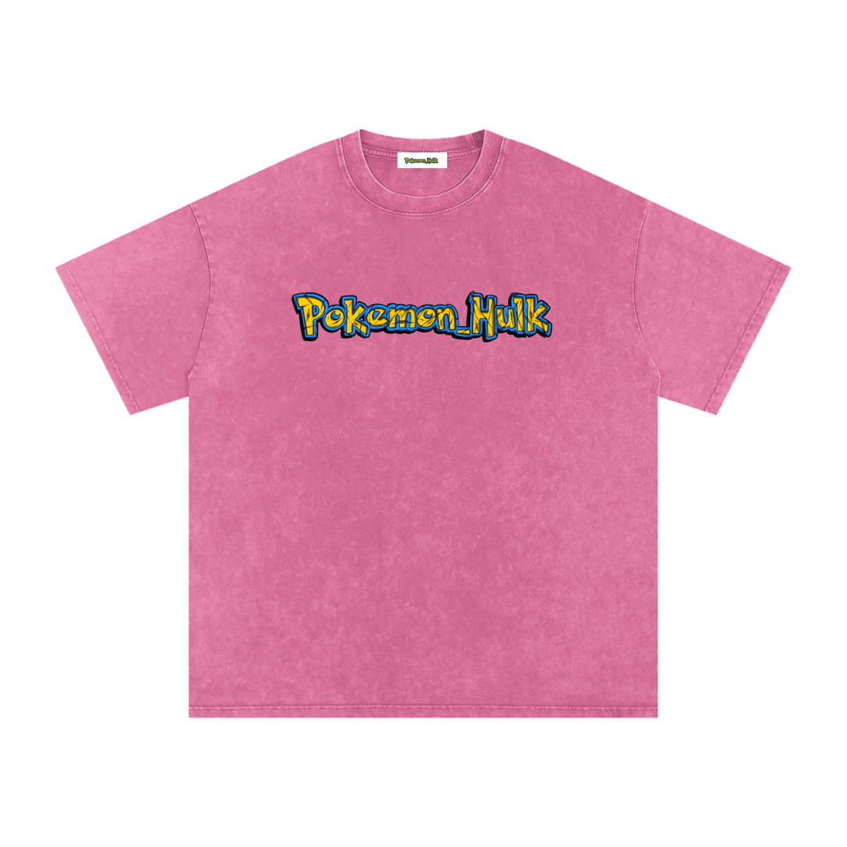 PHT Snow Washed Oversized Cotton T-Shirt Colour Logo