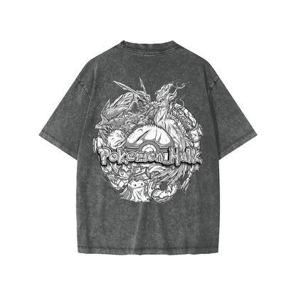 PHT  Snow Washed Kids' T-Shirt B&W Logo