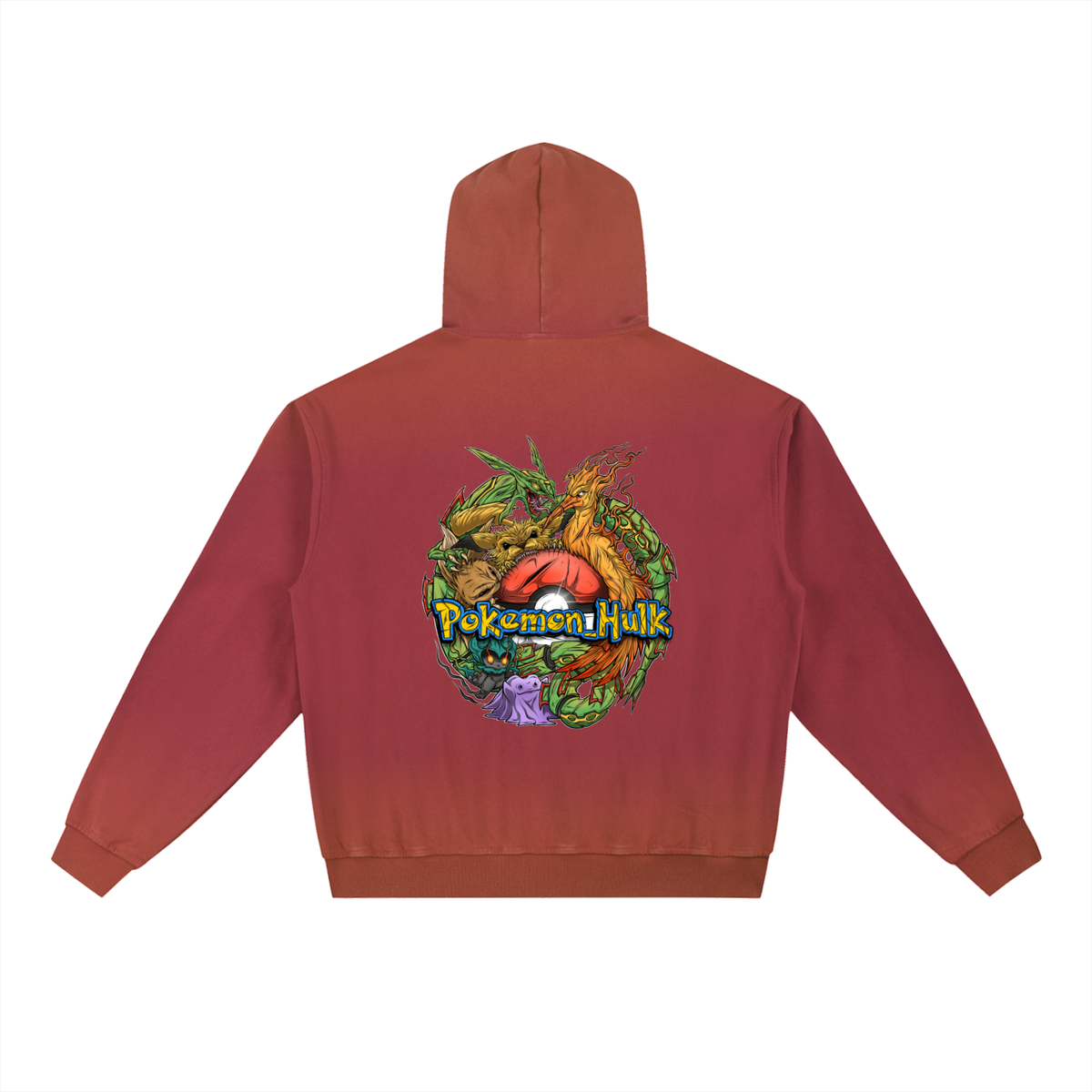 PHT Vintage Washed Gradient Fleece Hoodie Colour Logo