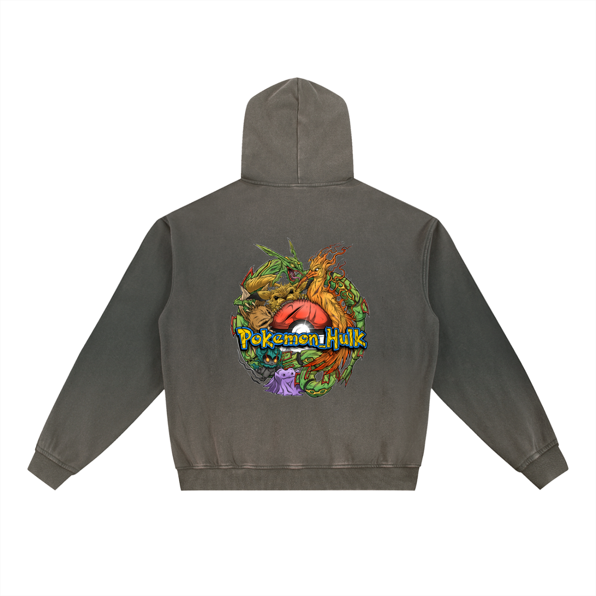 PHT Vintage Washed Gradient Fleece Hoodie Colour Logo