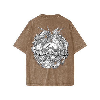 PHT  Snow Washed Kids' T-Shirt B&W Logo