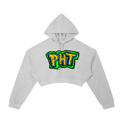 PHT  Woman's Cropped Hoodie Colour Logo