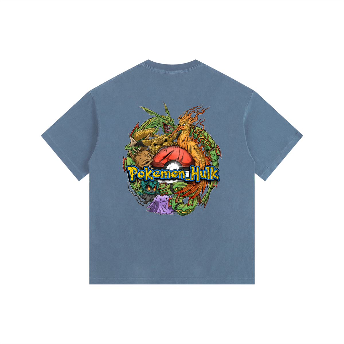 PHT  Vintage Washed Oversized Cotton T-Shirt Colour Logo