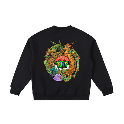 PHT  Fleece Kids' Crewneck Sweatshirt Colour Logo