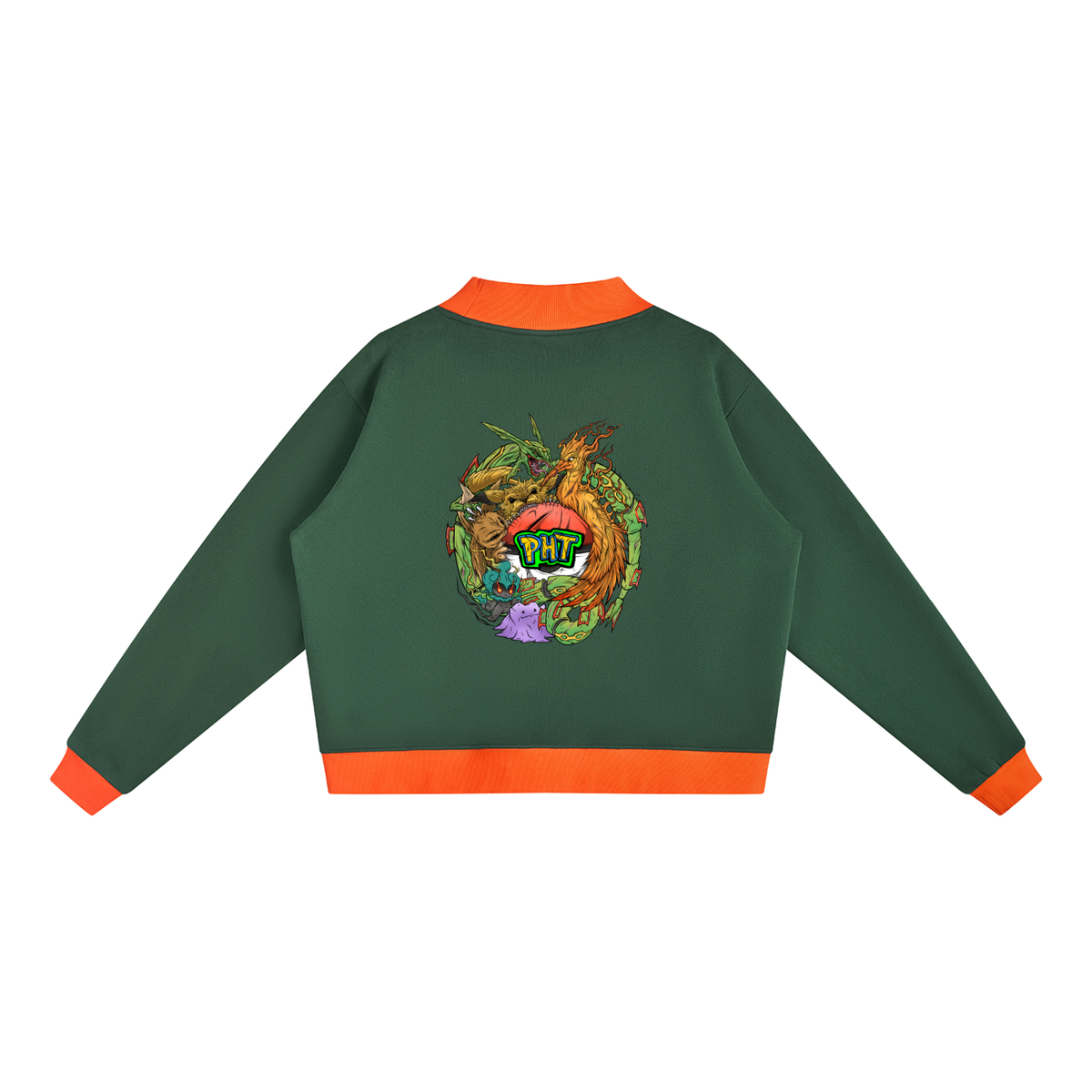 PHT Women’s Mock Neck Crewneck Sweatshirt Colour Logo