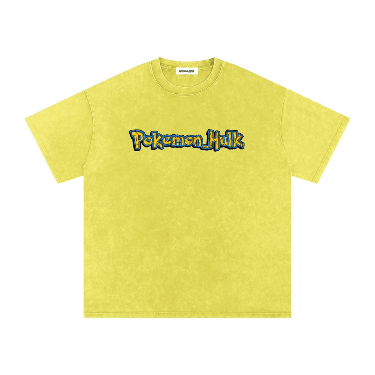 PHT Snow Washed Oversized Cotton T-Shirt B&W Logo
