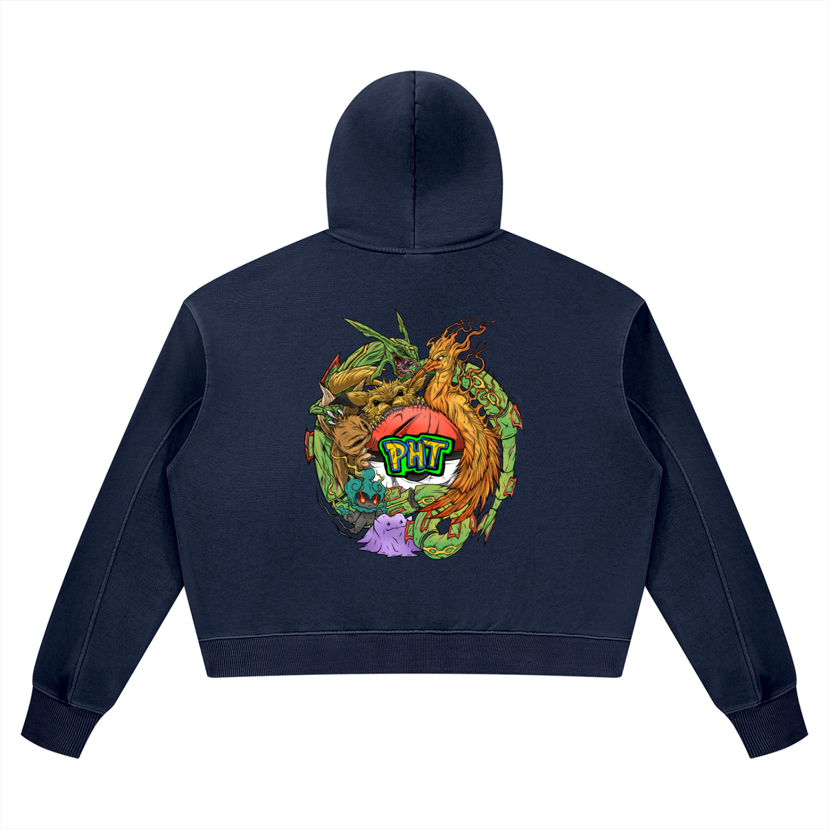 PHT Women’s Vintage Wash Heavyweight Hoodie Colour Logo