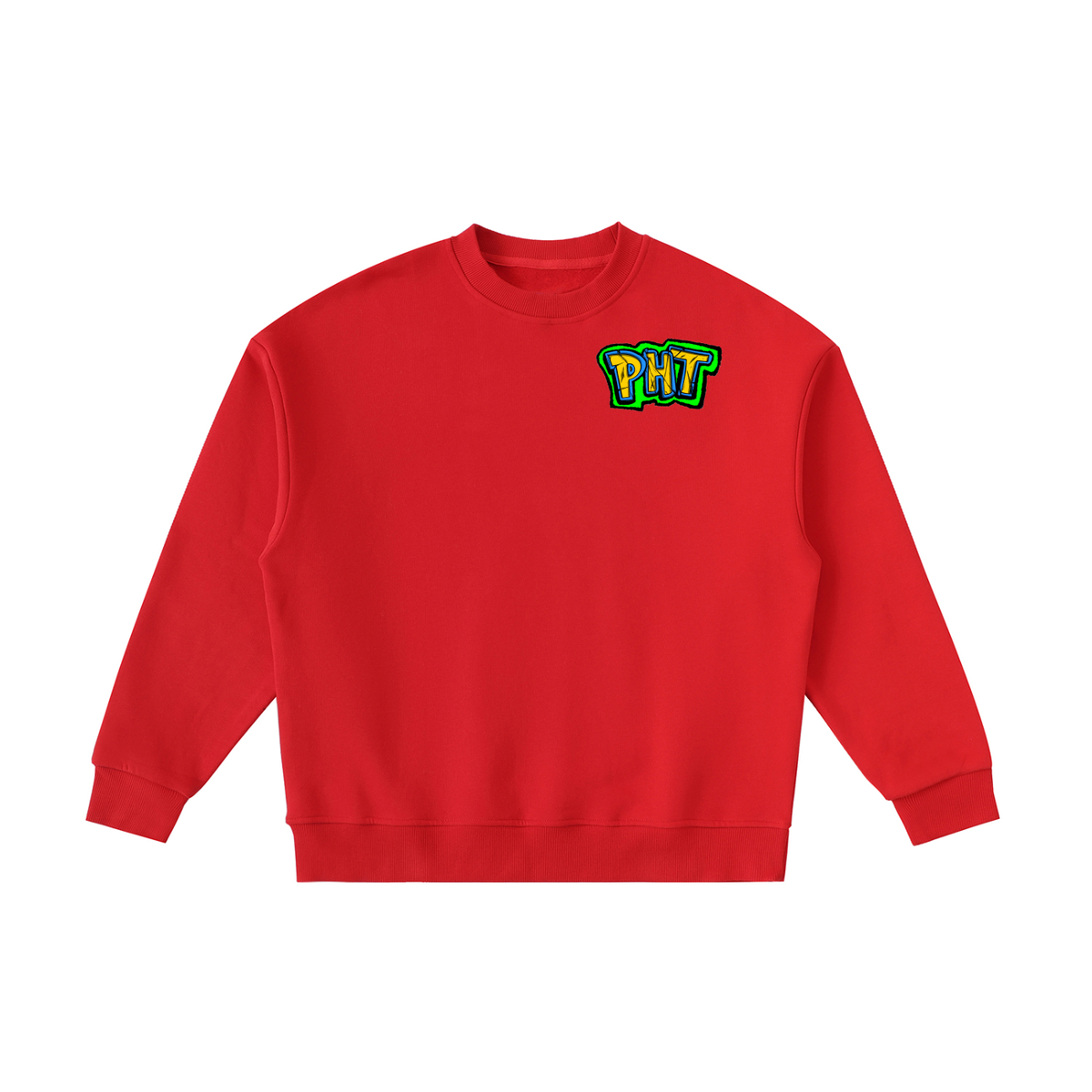 PHT  Fleece Kids' Crewneck Sweatshirt Colour Logo