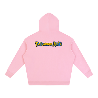 PHT Oversize Fleeced Hoodie B&W Logo