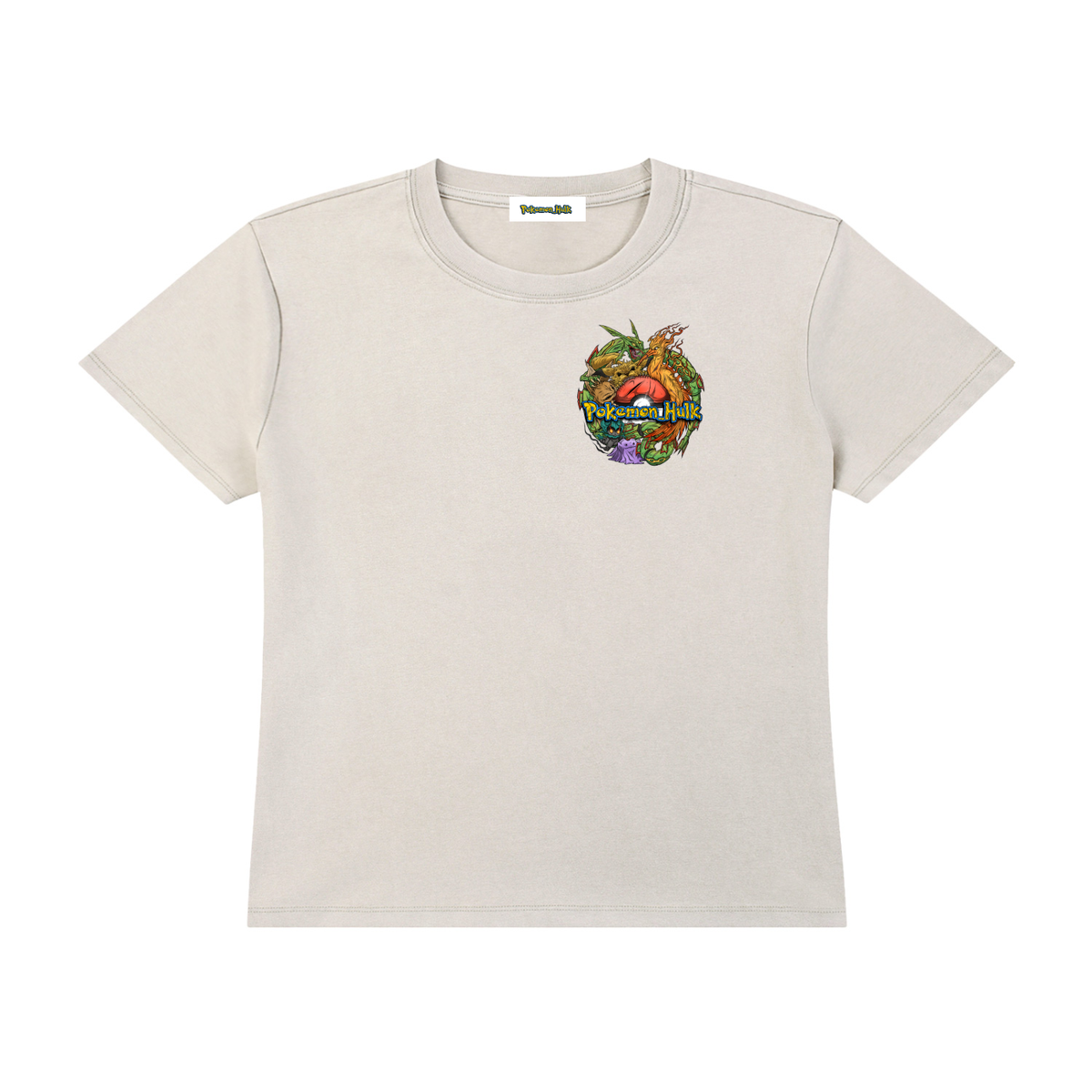 PHT Woman's Vintage Wash Drop Shoulder T-shirt Front  Colour Logo